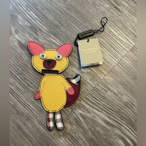 Burberry Yellow and Pink Fox Bookmark